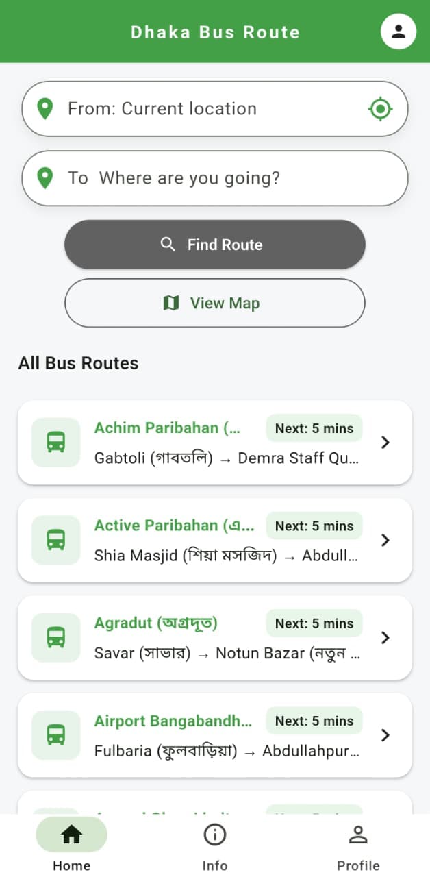 Dhaka Bus Route Offline